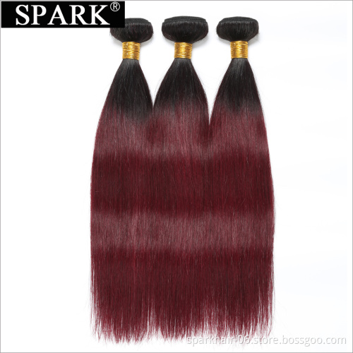 100% human ombre body wave 1b 99j weave red braiding european color brand hair
